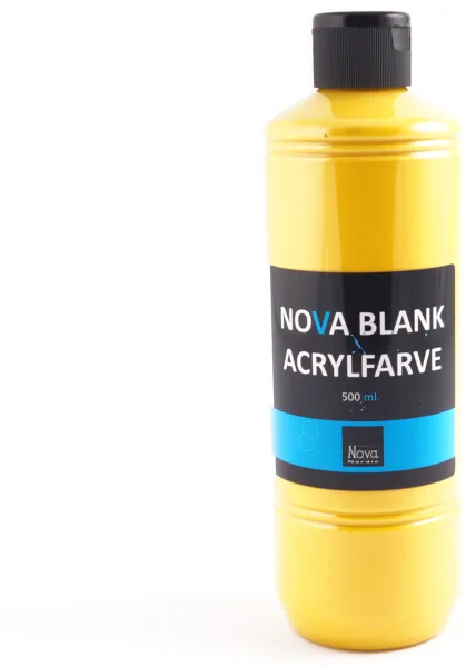Nova akrylfärg blank 500 ml. Solgul