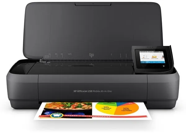 HP Officejet 250 Mobile All in One Bläckstråleskrivare Multifunktionsenhet - Färg - Bläck