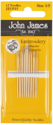 John James Broderinålar Str. 1/5 - 12 st